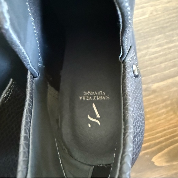 Simply Vera Vera Wang Womens 8 Dark Grey Heel Ankle Booties Shoes Zipper - Picture 11 of 11